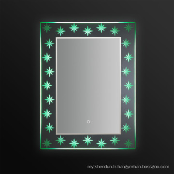 Miroir de salle de bain à cristaux liquides éclairé Jnh278 avec écran tactile
